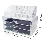 Organizador Cosmeticos Exhibidor Maquillaje Acrílco - Imagen 3