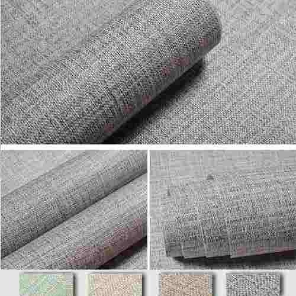 Papel Adhesivo Empapelar Paredes Tramado Gris Iluminaras - Imagen 1