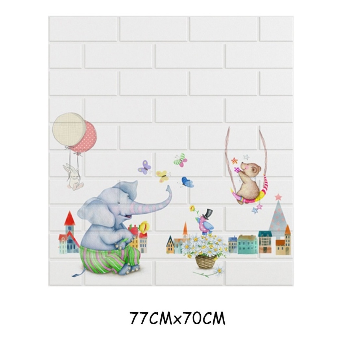 Revestimientos Adhesivo Panel 3d Simil Dino Niños Deco - Imagen 23