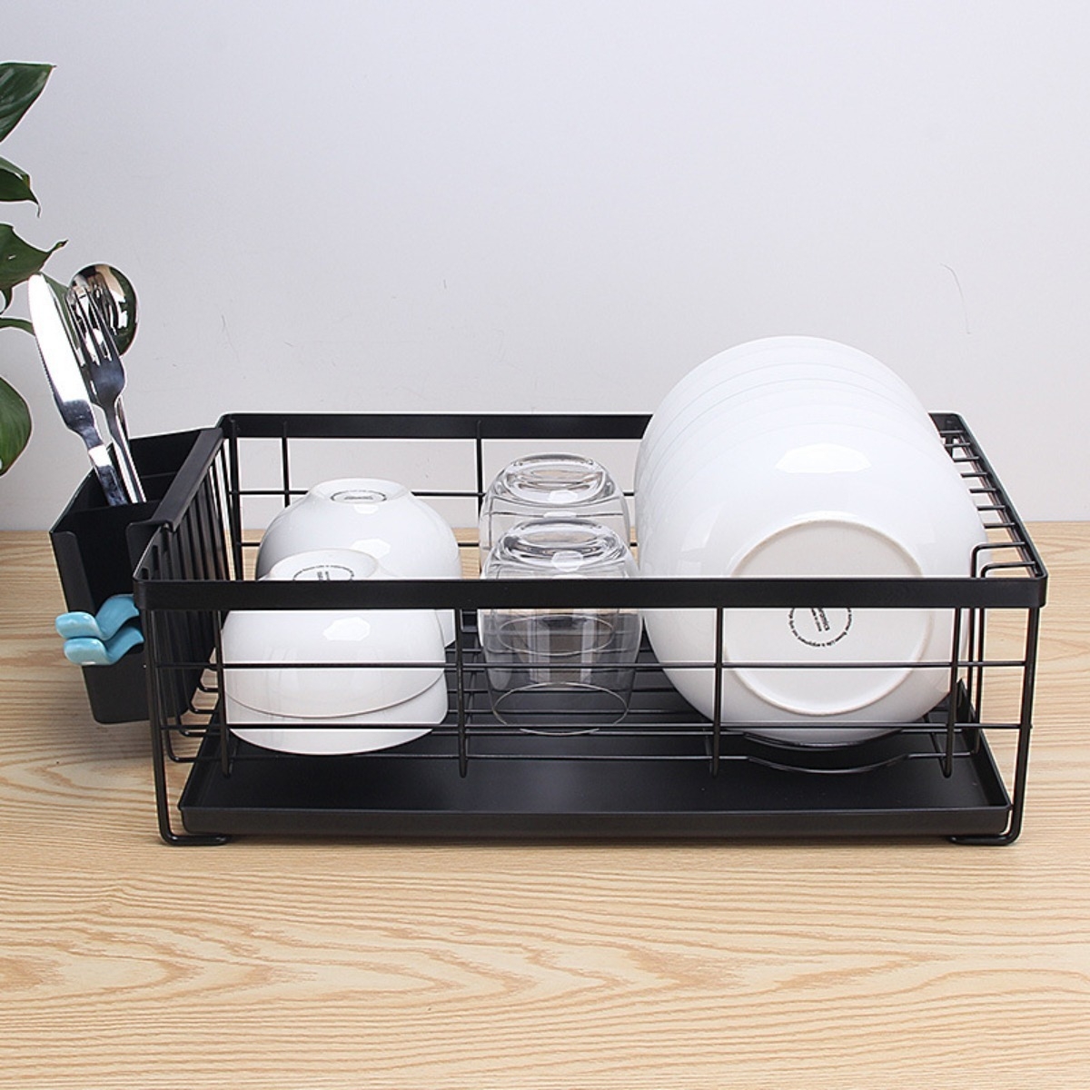 Seca Platos Escurridor De Vajilla Metal Esmaltado C/ Bandeja - Imagen 3