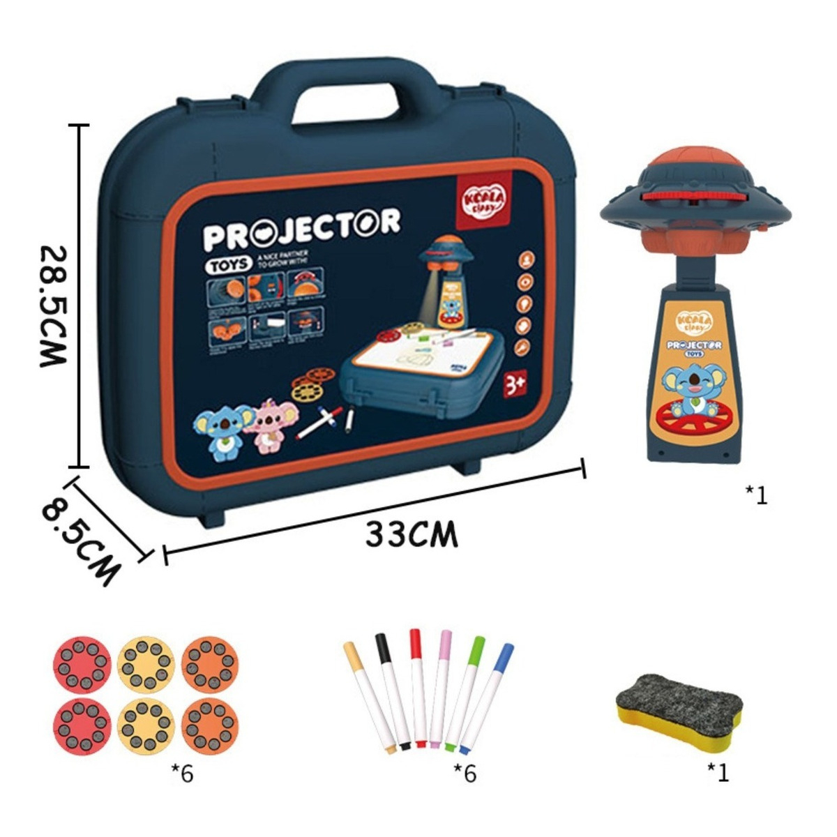 Juguete Proyector Para Dibujo Niños Tablero De Mesa - Imagen 9
