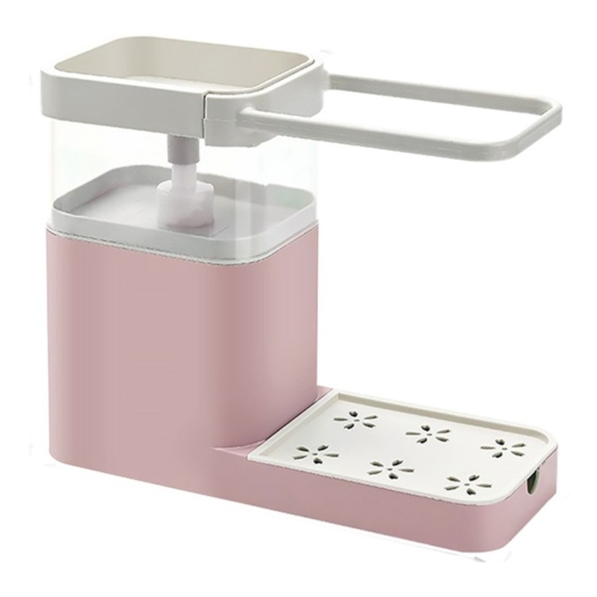 Soporte Dispensador Para Esponja + Jabon Y Rejilla Cocina - Imagen 1