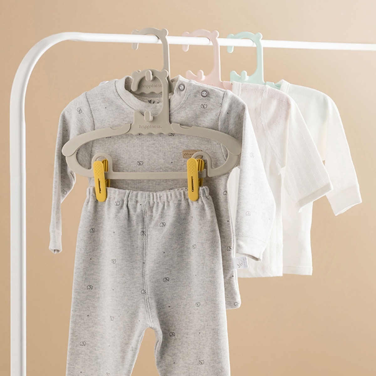 Pack X 10 Perchas Para Bebe Y Niño Expandible Ahorra Espacio - Imagen 8