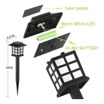 Set X 2 Luz Led Farol Farolito Solar C/estaca Decoracion - Imagen 4