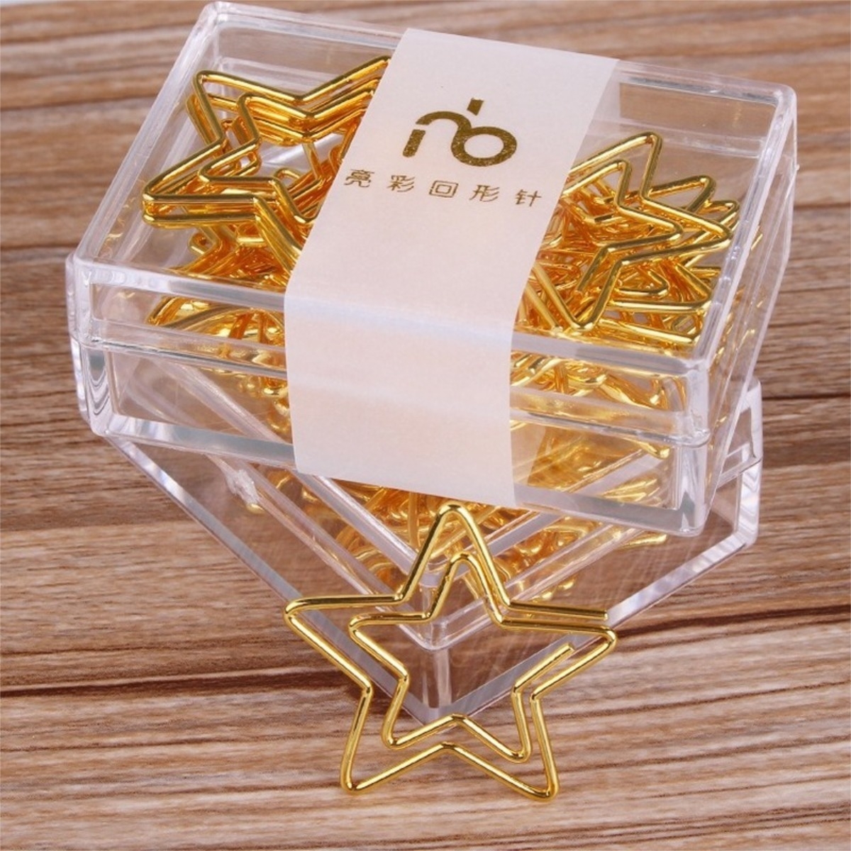 Clip Metalico Papeles Varios Diseño Estrella X 12 Unidades - Imagen 4