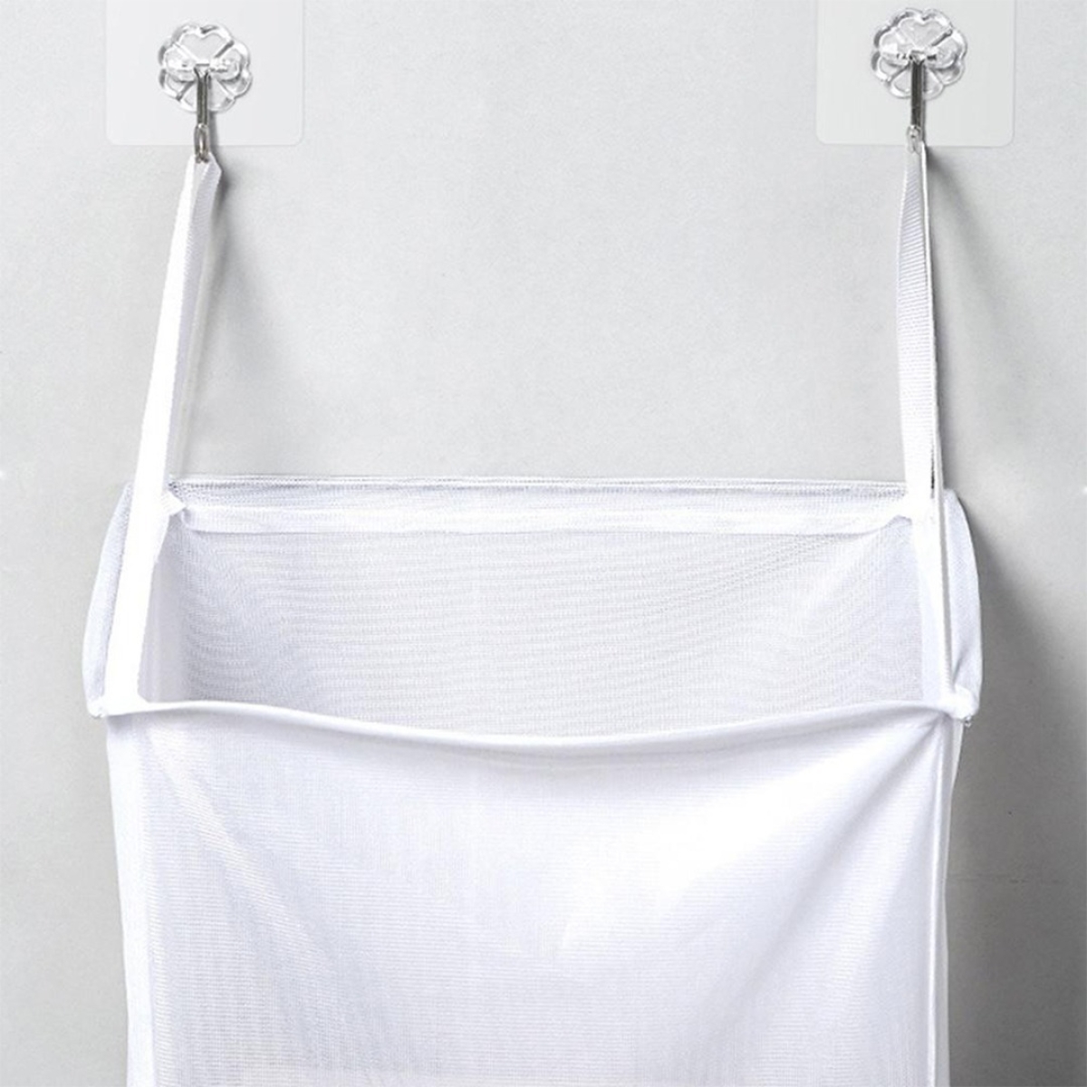 Cesto Tela Ropa Sucia Para Colgar Pared Baño - Imagen 7
