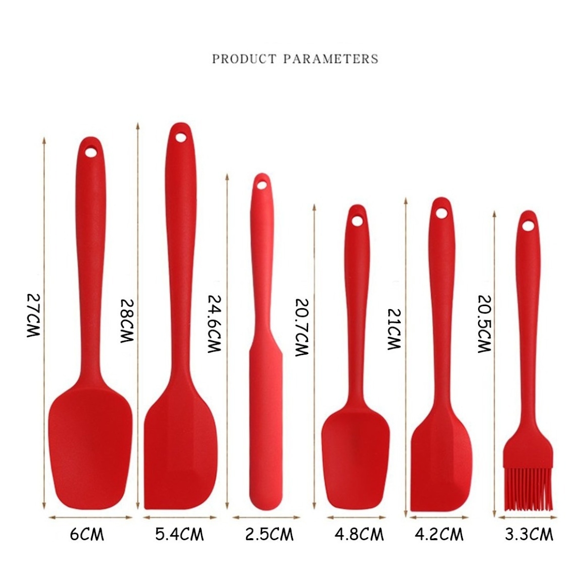 Set X6 Utensilios Menage Silicona De Cocina Repostería - Imagen 11