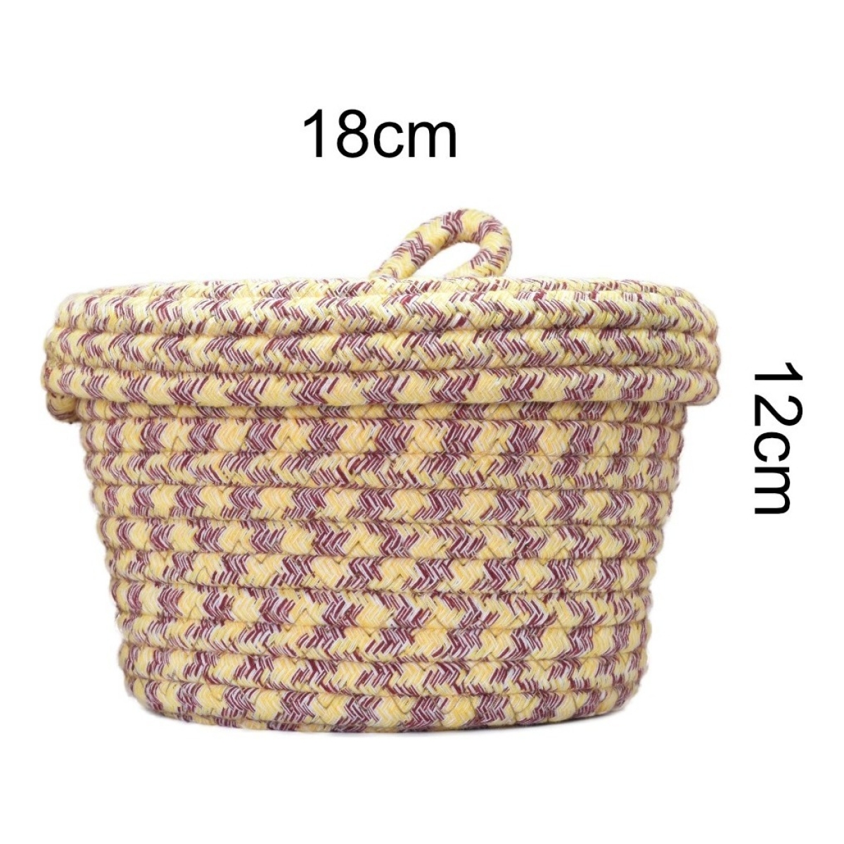 Set X3 Cestos Decorativos Para Organizar Con Tapa Iluminaras - Imagen 2