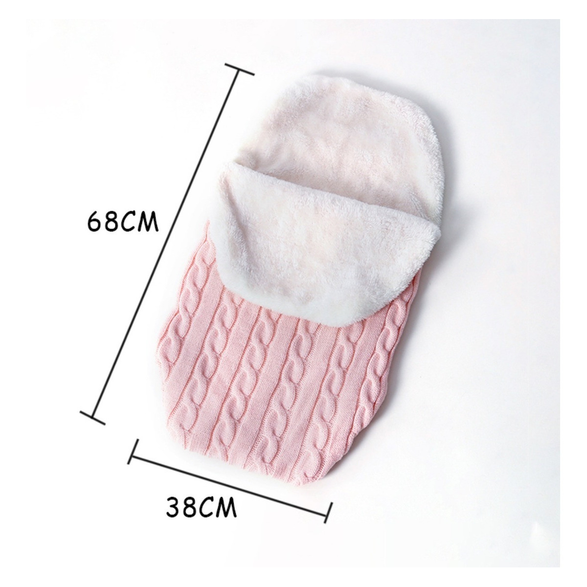 Manta Para Bebé Recién Nacido Corderito Sobre De Dormir - Imagen 6