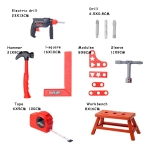 Set De Herramientas Niños Juguete Con Mesa 40 Piezas - Imagen 7