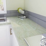 Papel Adhesivo Empapelar Lavable Simil Marmol Verde 122 Cm - Imagen 3