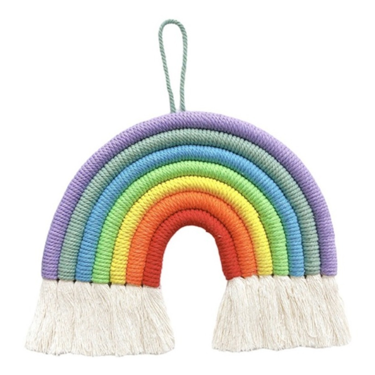 Colgante Para Pared Arcoiris Decoracion Infantil En Algodon - Imagen 13