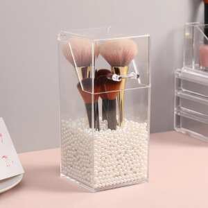 Organizador De Acrilico Para Brochas Soporte Cosmeticos, foto 4