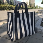 Bolsa Bolso De Playa Compras A Rayas En Lona - Iluminaras - Imagen 8