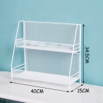 Estante Soporte Organizador Cosmeticos Cocina Baño Doble - Imagen 5