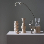Soporte Candelabro Madera Decorativos Portavela Escandinavo - Imagen 2