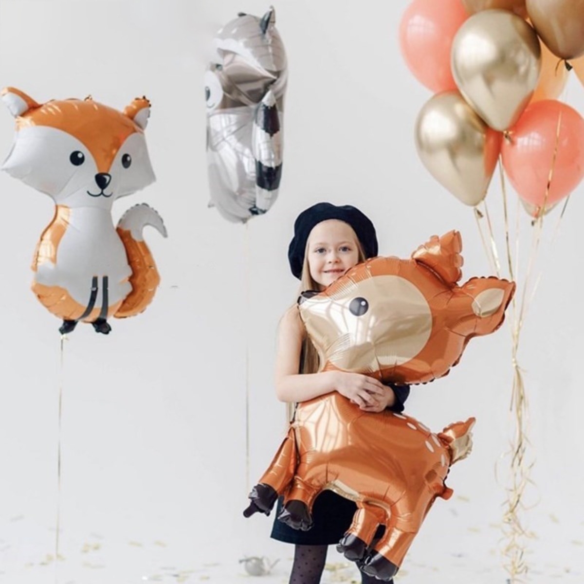 Globos Aire O Helio Para Cumpleaños Animales Iluminaras - Imagen 20