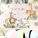 Vinilo Decorativo De Pared Animales Nordico Adhesivo Sticker - Imagen 3