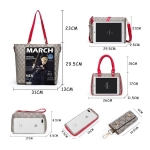 Set De Cartera Bolso Dama Moderna 6 Piezas Estampada - Imagen 18