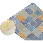 Papel Adhesivo Empapelar Paredes Azulejos Azul Iluminaras - Imagen 2