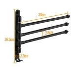 Toallero Móvil Aluminio De 3 Brazos Ideal Baño Calidad - Imagen 2