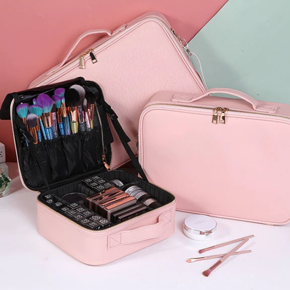 Maleta De Maquillaje Valija Organizadora De Maquillaje - Imagen 9