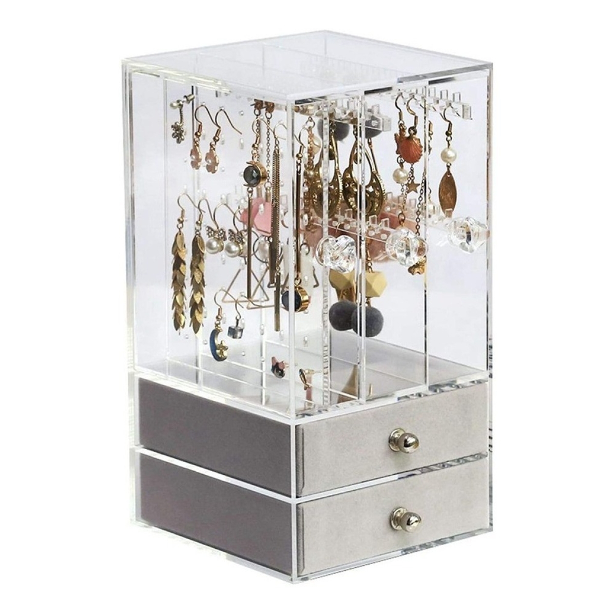 Organizador Exhibidor De Joyas Joyero Diseño Acrilico Cajón - Imagen 1