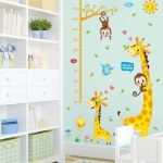 Vinilo Decorativo Medidor Altura Jirafa, Mono Wall Sticker - Imagen 5