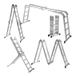 Escalera 4.7 Mts Multifuncion Aluminio 16 Escalones - Imagen 2