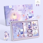 Set Cuaderno Diario Intimo + Stickers Reglas Cintas Y Más - Imagen 10