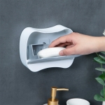 Jabonera Con Tapa Vertical Organizador Baño Ducha Tocador - Imagen 4