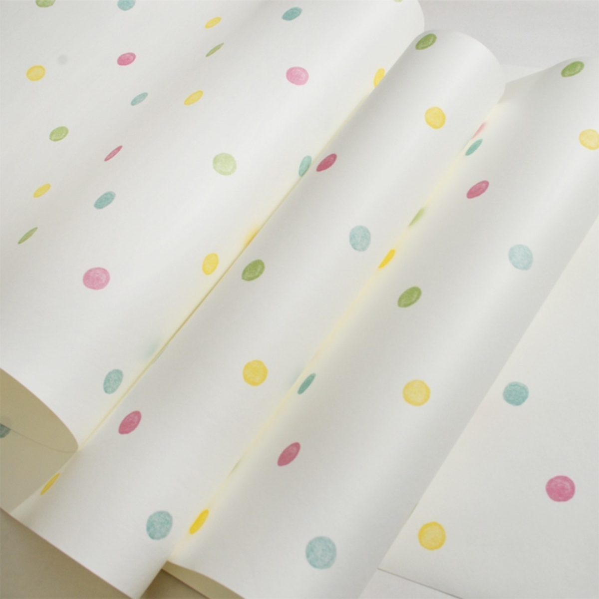 Papel Adhesivo Niños Empapelar Paredes Puntos Colores - Imagen 2