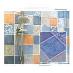 Papel Adhesivo Empapelar Paredes Azulejos Azul Iluminaras - Imagen 3