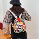 Mochila Infantil Escolar A Cuadros Disney Mickey O Minnie - Imagen 6