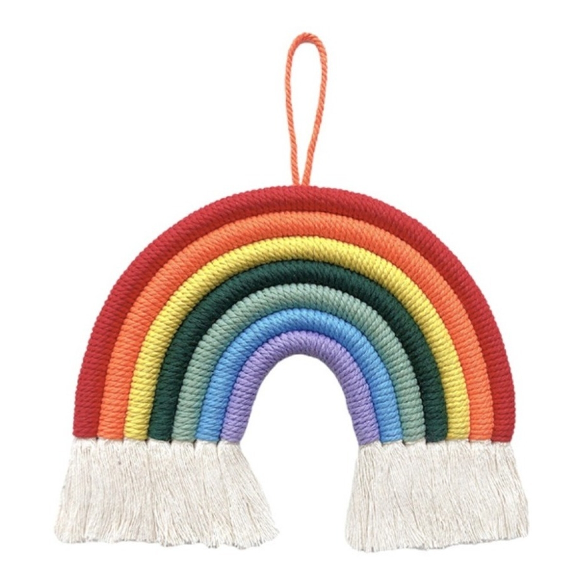 Colgante Para Pared Arcoiris Decoracion Infantil En Algodon - Imagen 1