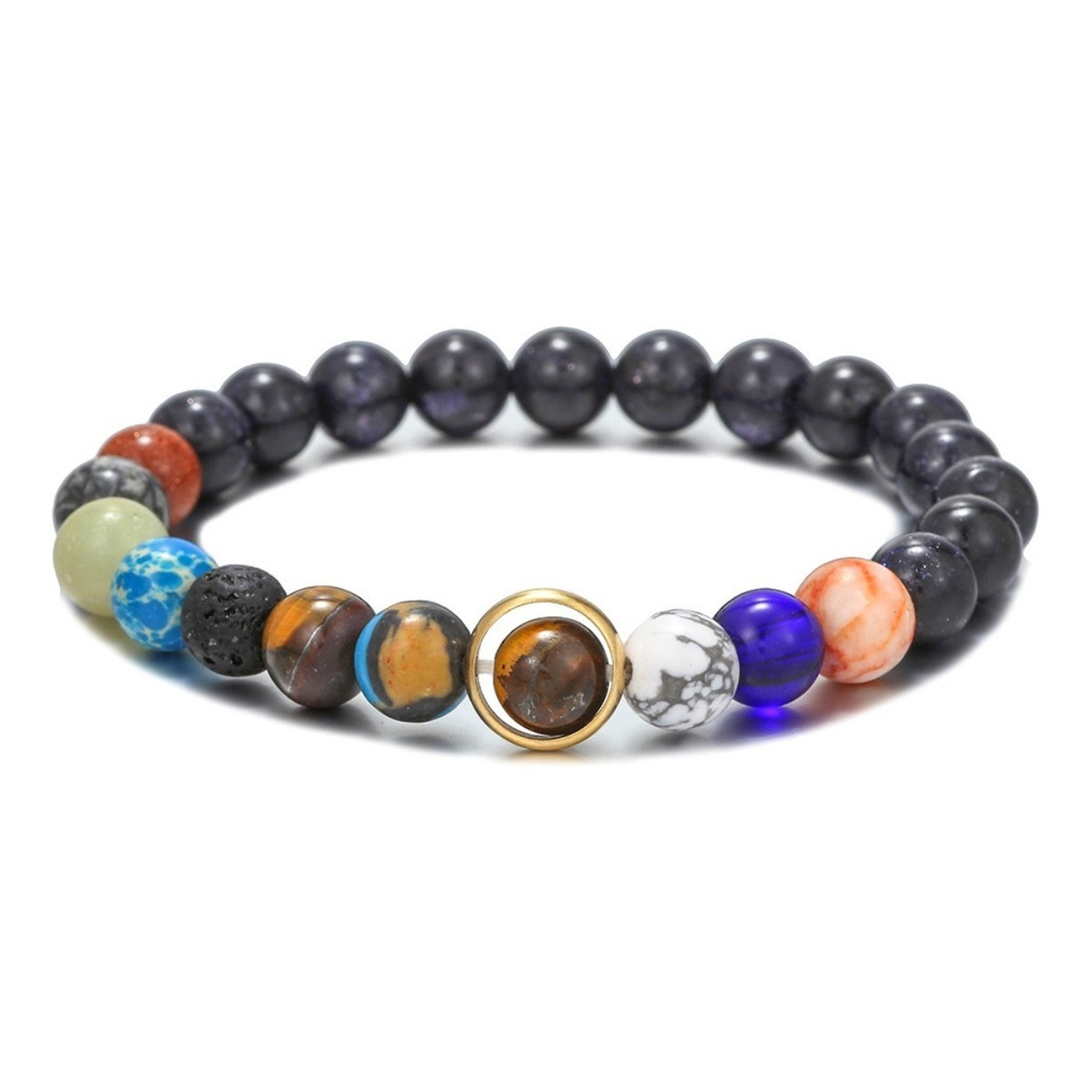 Pulsera De Lava Natural 7 Chakras Original Varios Modelos - Imagen 1