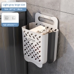 Cesto De Ropa Sucia Colgante Plegable Para Colgar Pared Baño - Imagen 6