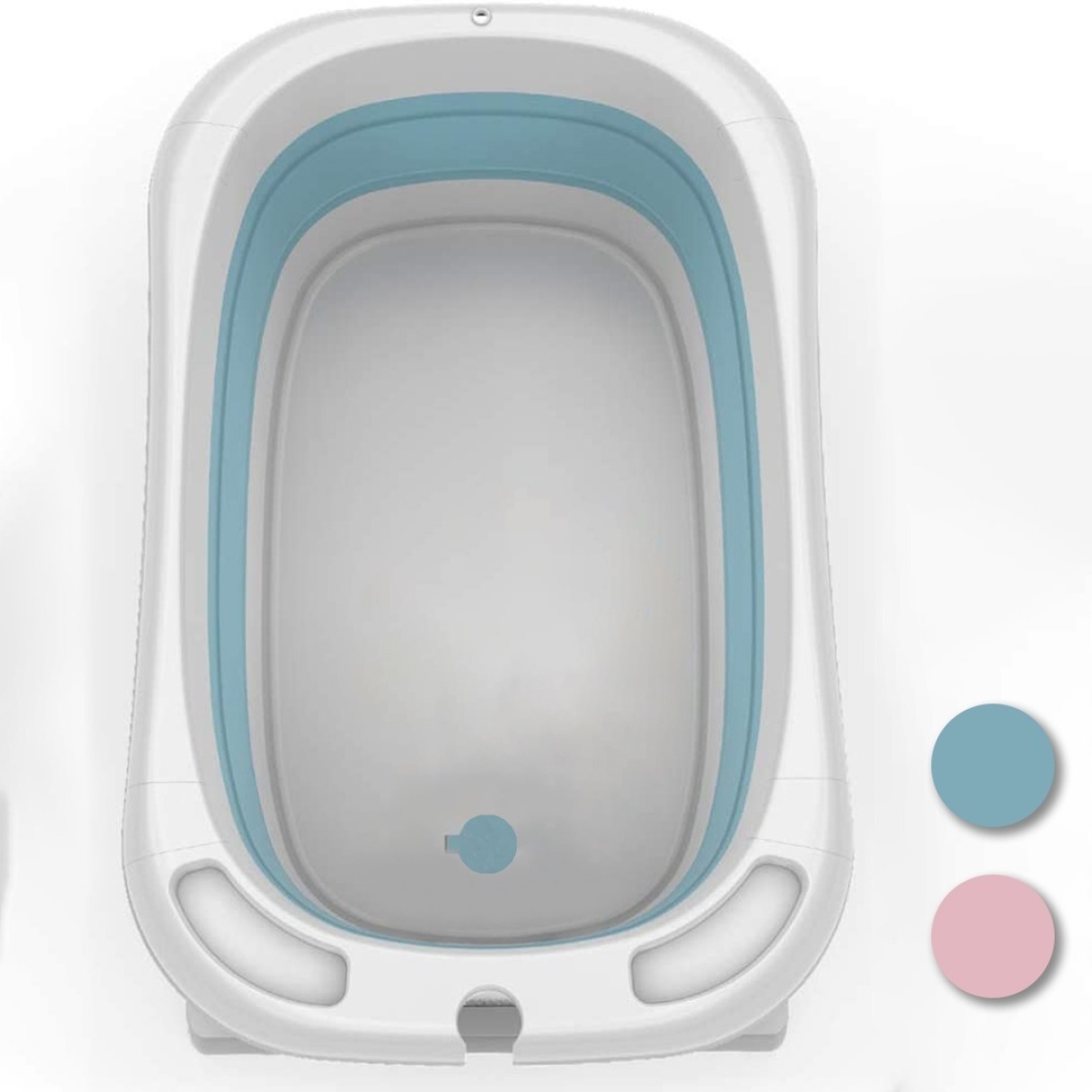 Bañito Bebé Plegable Oval Alta Calidad Baño Bebe - Imagen 2