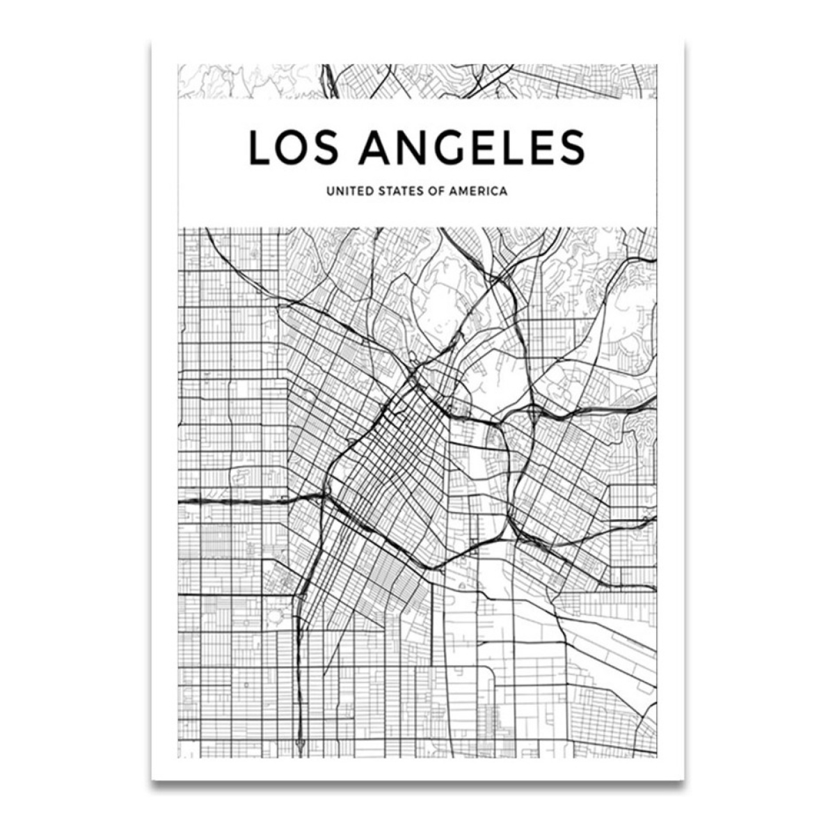 Cuadros Decorativos Mapas Ciudades Marco De Madera 50x70cm - Imagen 81