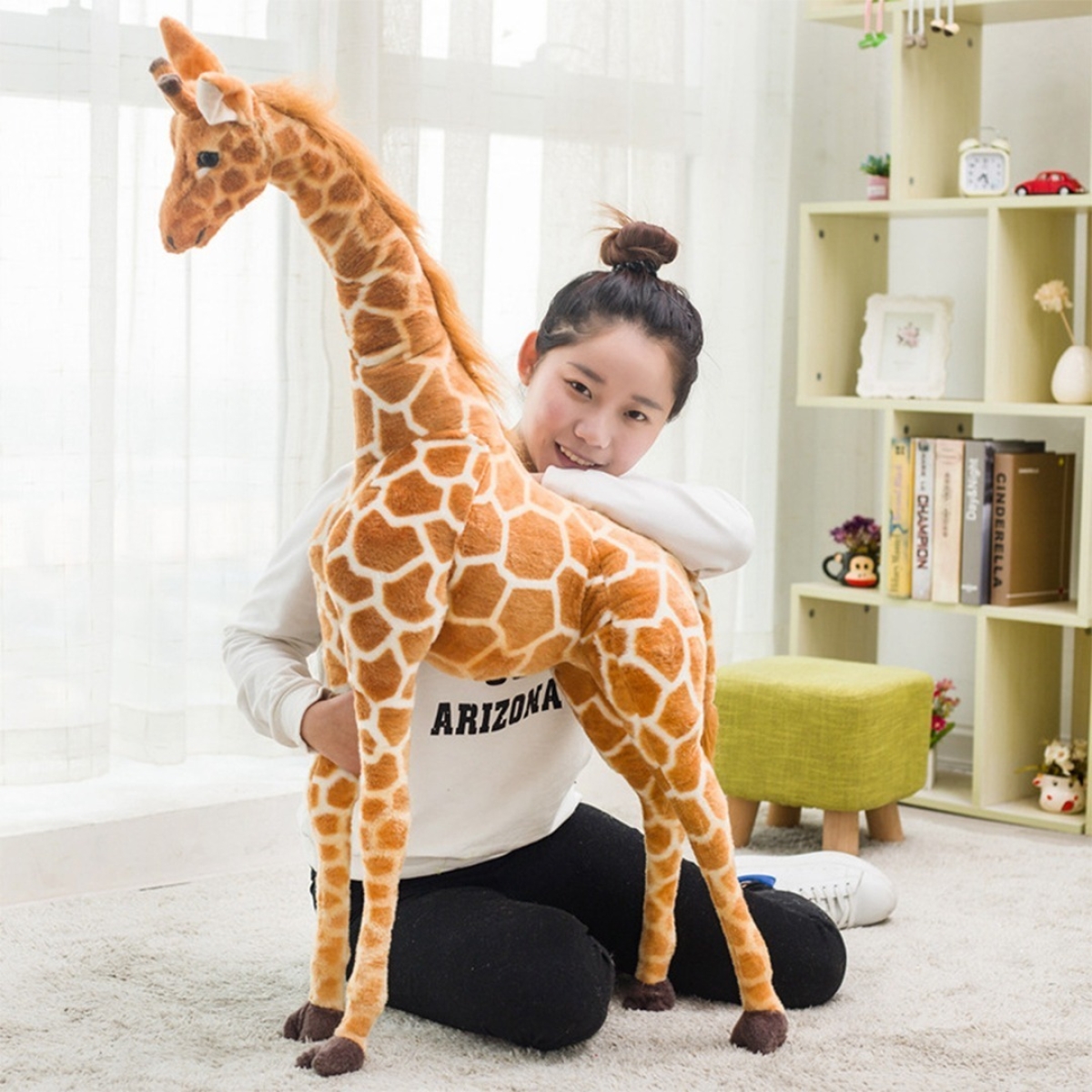 Peluche Imitación Jirafa Grande Decorativo 120 Cm - Imagen 7