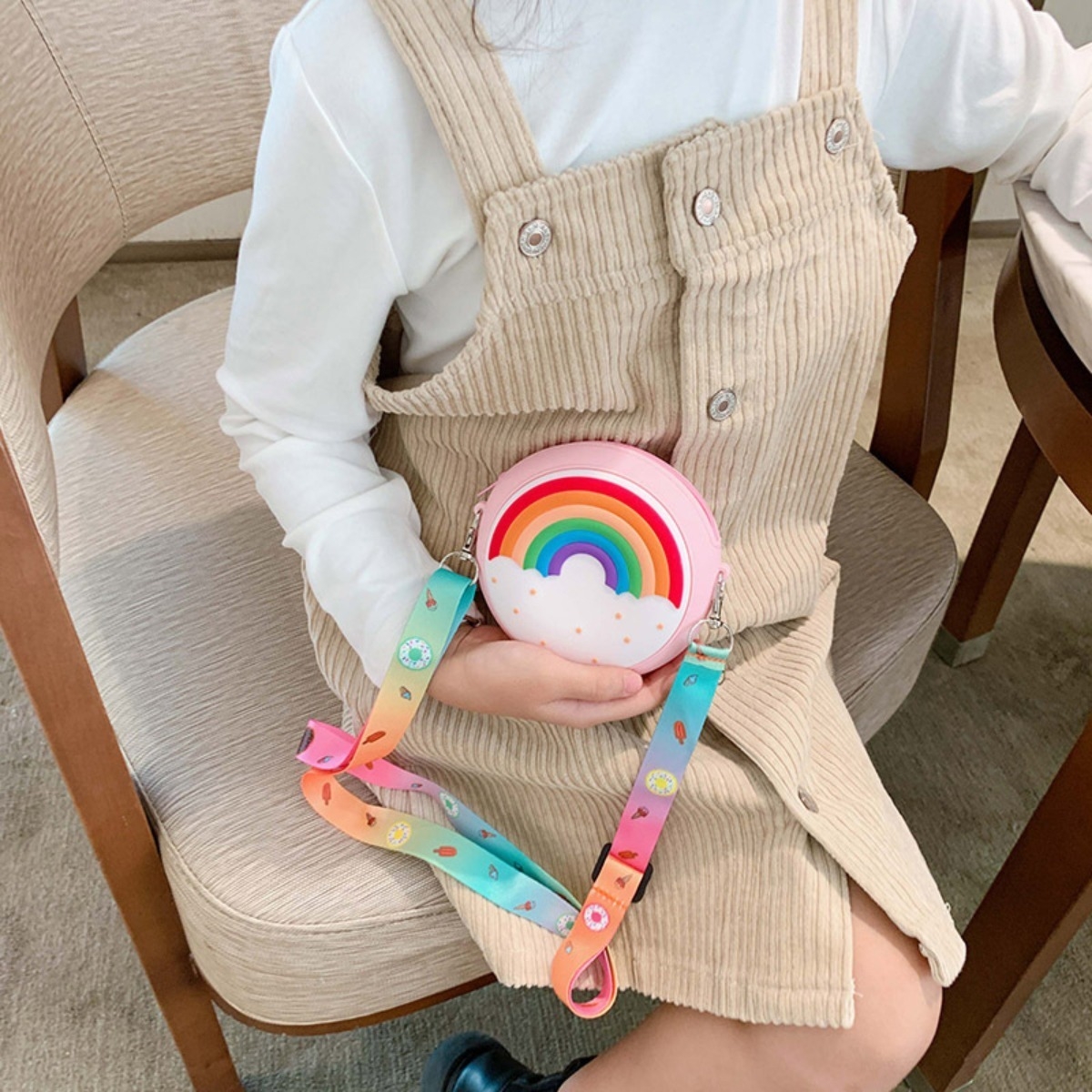 Bolso Bandolera Mini Cartera Infantil Estilo Dona - Imagen 4