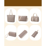Set De Cartera Bolso Dama Moderna 6 Piezas Estampada - Imagen 7
