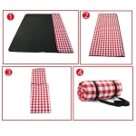 Mantel Para Picnic Gruesa Suave Transpirable Estilo Retro - Imagen 5