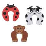 X4 Trabas Seguridad Puertas Bebes Niños Goma Eva Animalitos