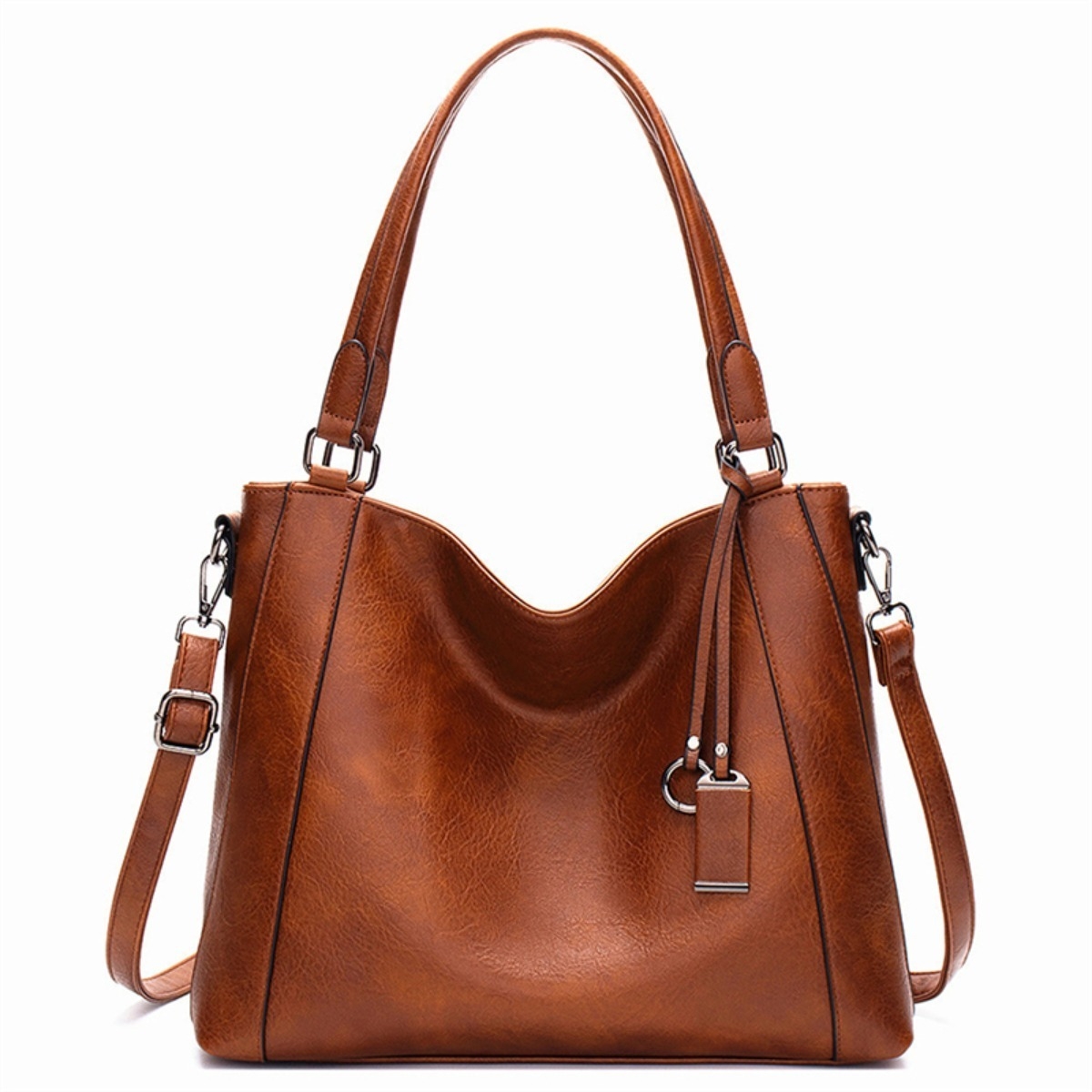 Bolso Cartera En Pu Gran Capacidad + Pouch - Clasica - Imagen 6