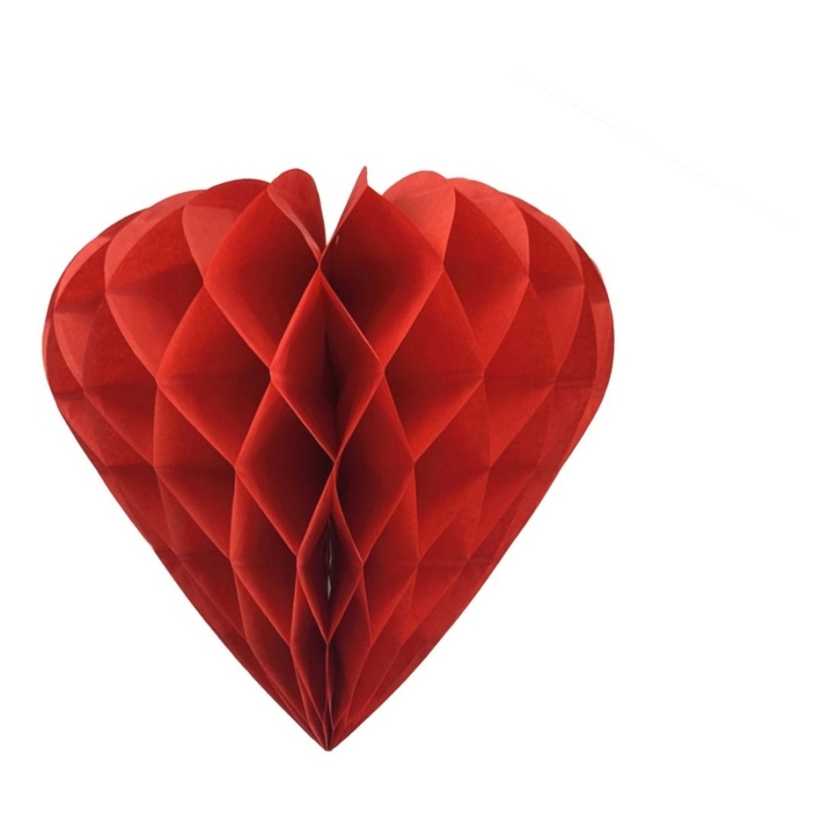Decoracion De Cumpleaños Corazon De Papel Plegable - 20cm - Imagen 1