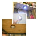 Lampara Luz Led Táctil Inalámbrica Autoadhesiva Placard 2pcs - Imagen 4