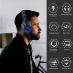 Auriculares Gamer Cableados Con Luz Led Y Micro - Iluminaras - Imagen 7