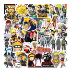 Set De 50 Pegotines Stickers De Naruto Anime Manga Vinilico
