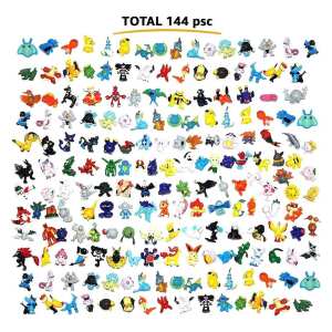 Kit 144 Pokemones 2-3cm Pokemon Juego Niños Muñecos, foto 3